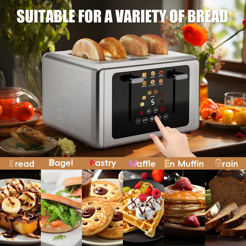 Whall bagel mode toasts the cut side for authentic results