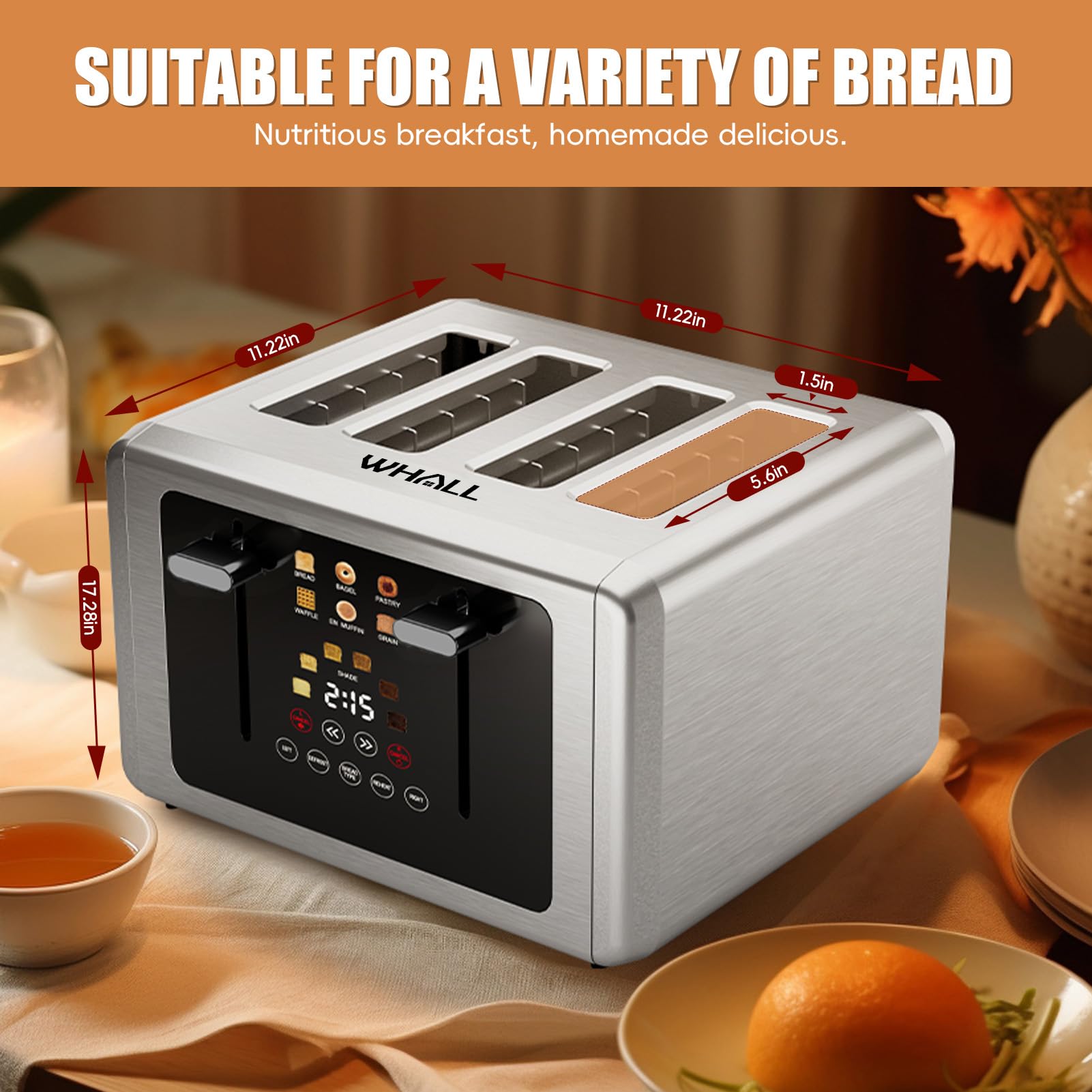 Whall defrost and reheat functions for frozen items