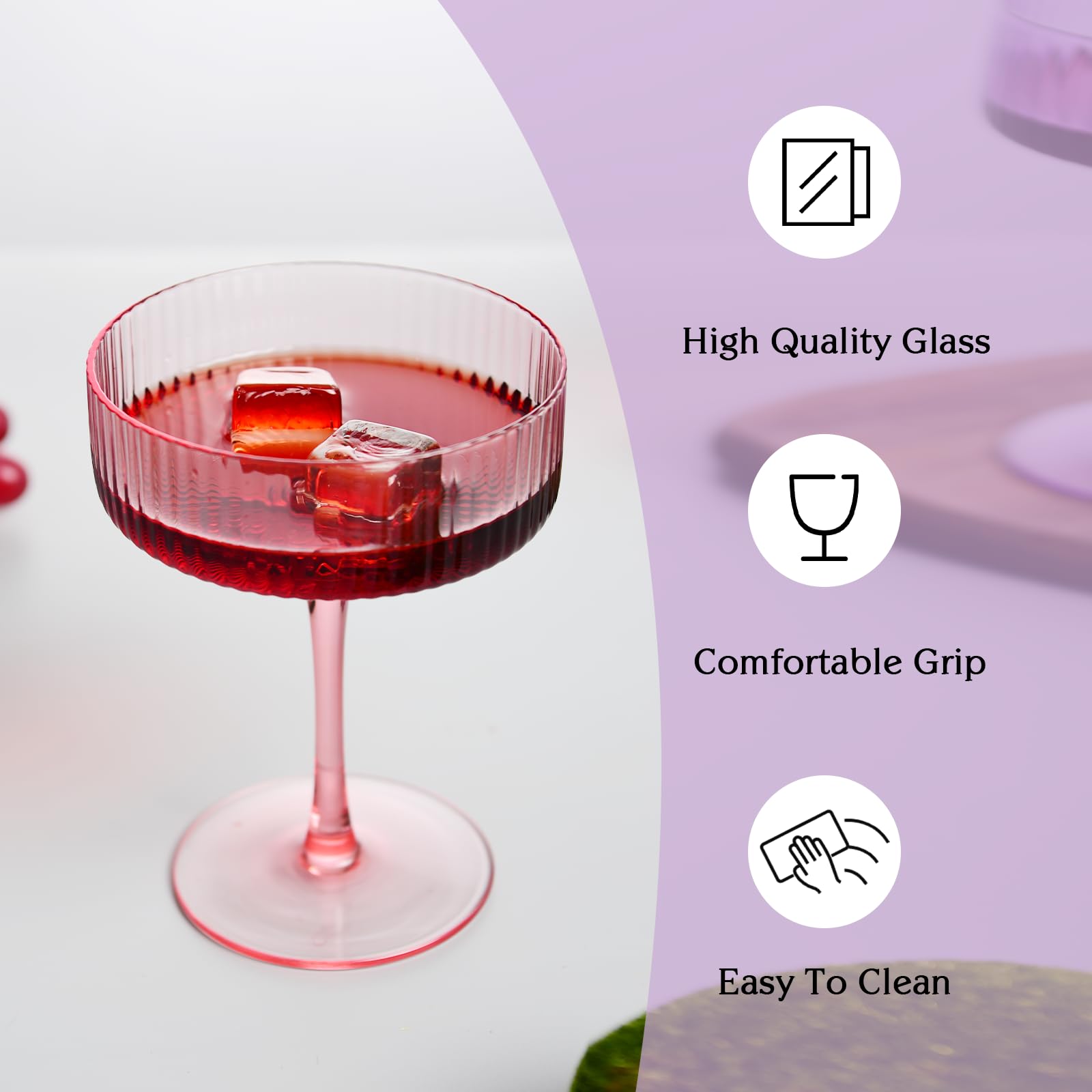 whatAmug dishwasher-safe coupe glasses quick cleanup after gatherings