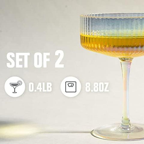 whatAmug gift ready coupe glass packaging ideal for weddings and holidays.
