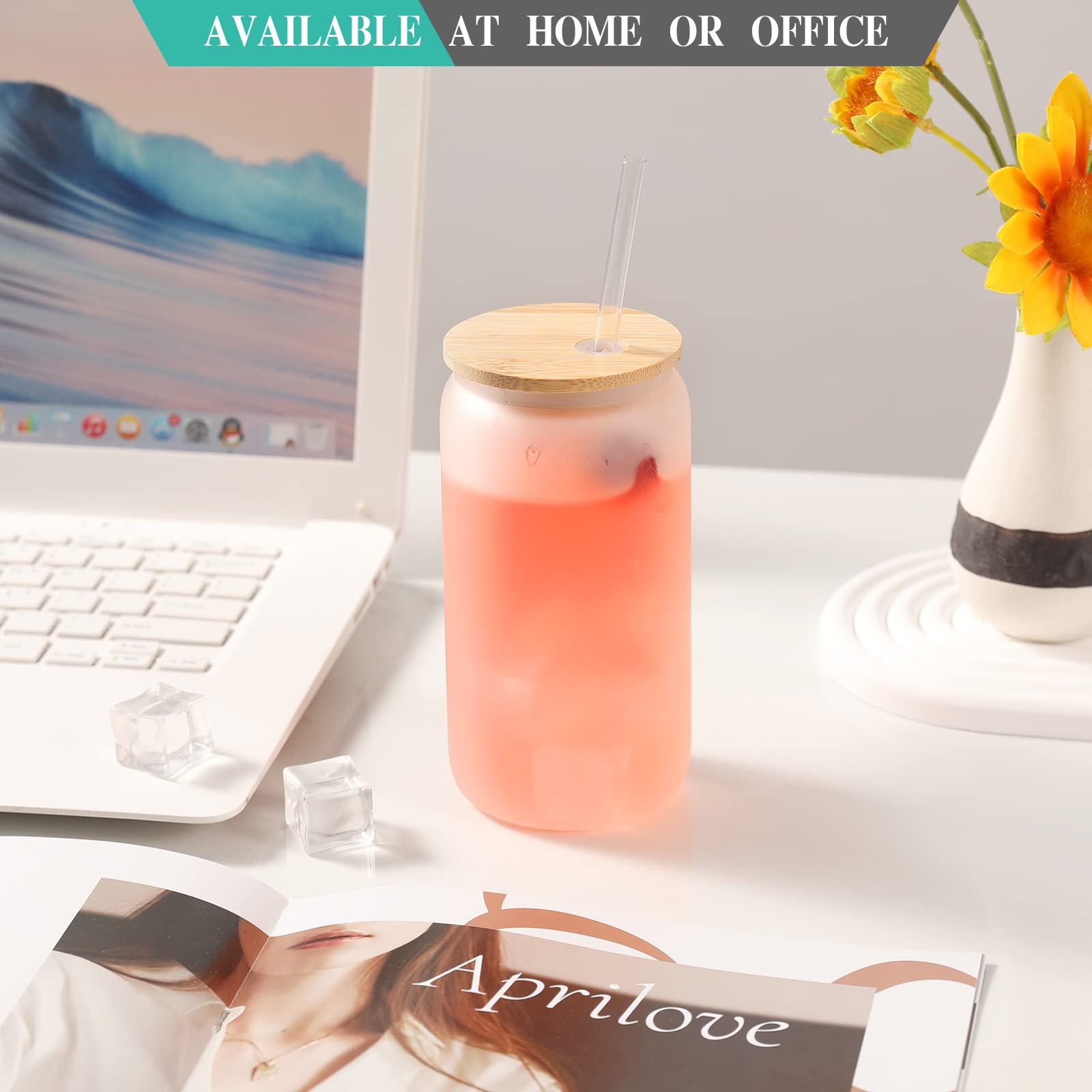 WHEATHUSK DIY-design glass tumbler suitable for oven heat transfer