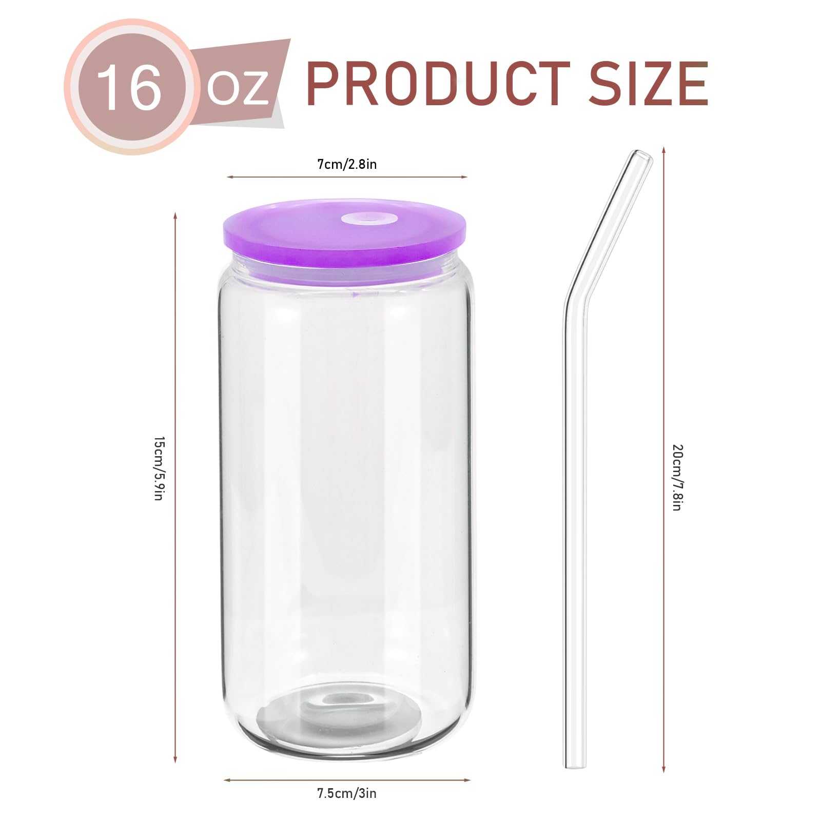 WHEATHUSK glass straws offer smooth sipping and reusable convenience.