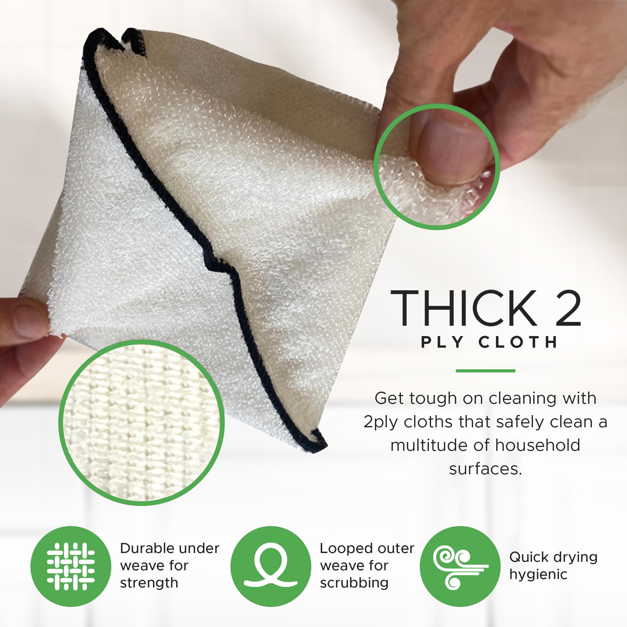 Whiffkitch dishcloth is durable and machine-washable for daily use.