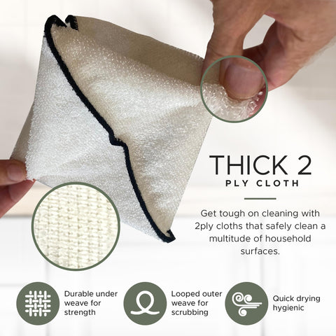Whiffkitch bamboo-rayon fibers close-up highlighting absorbency
