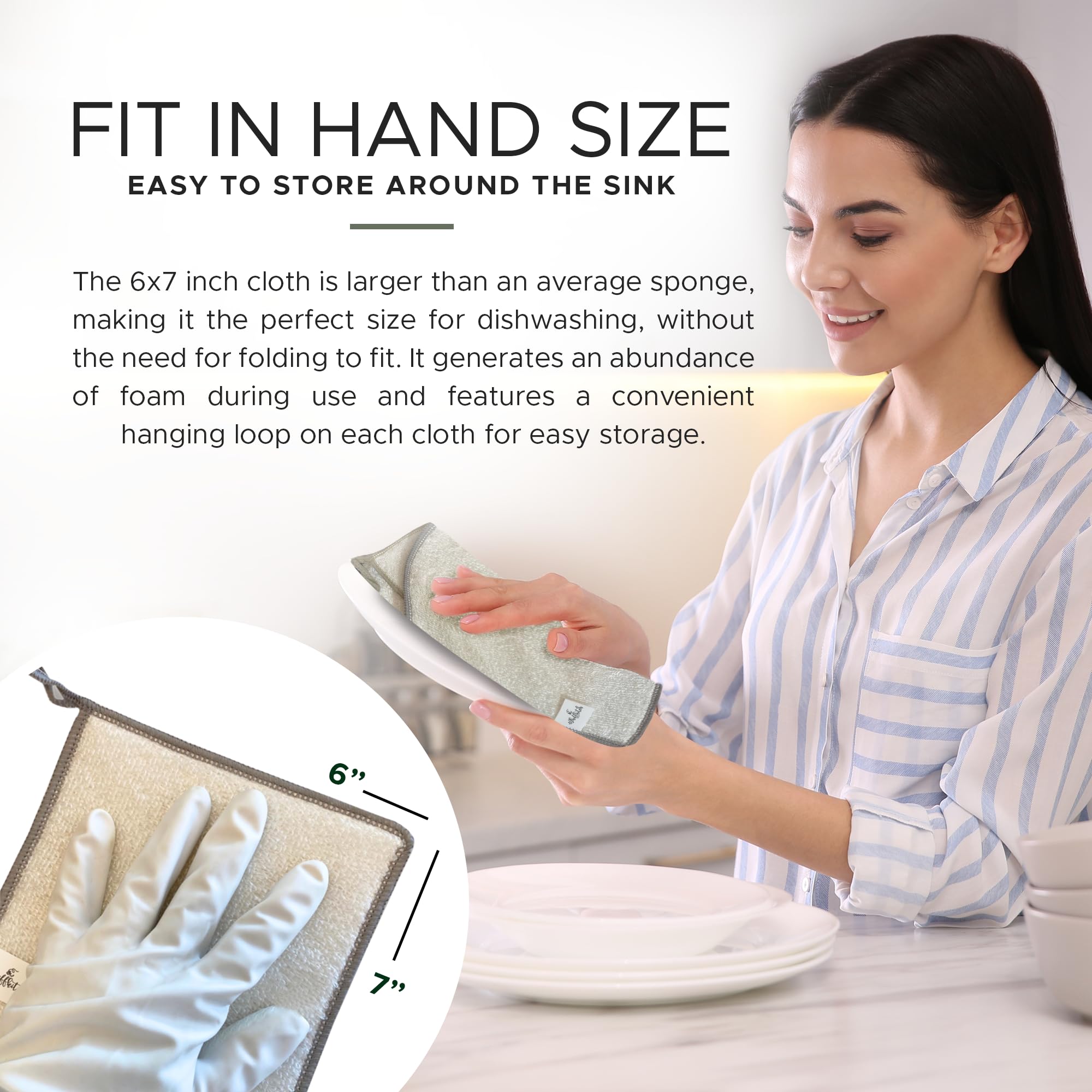 Whiffkitch dishcloths showcasing machine-washable durability