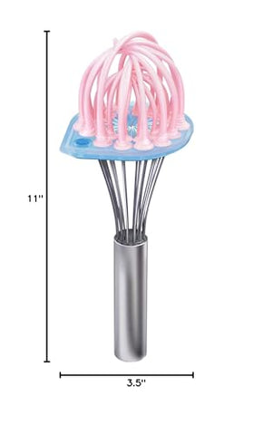 Gift-ready WHISK WIPER in glass blue for bakers and cooks
