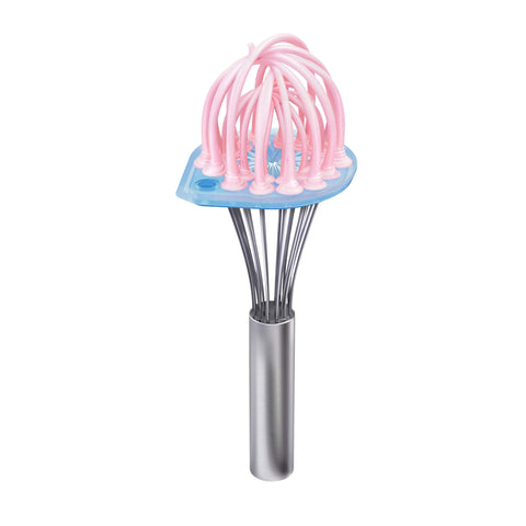 Glass blue WHISK WIPER close-up on countertop appeal