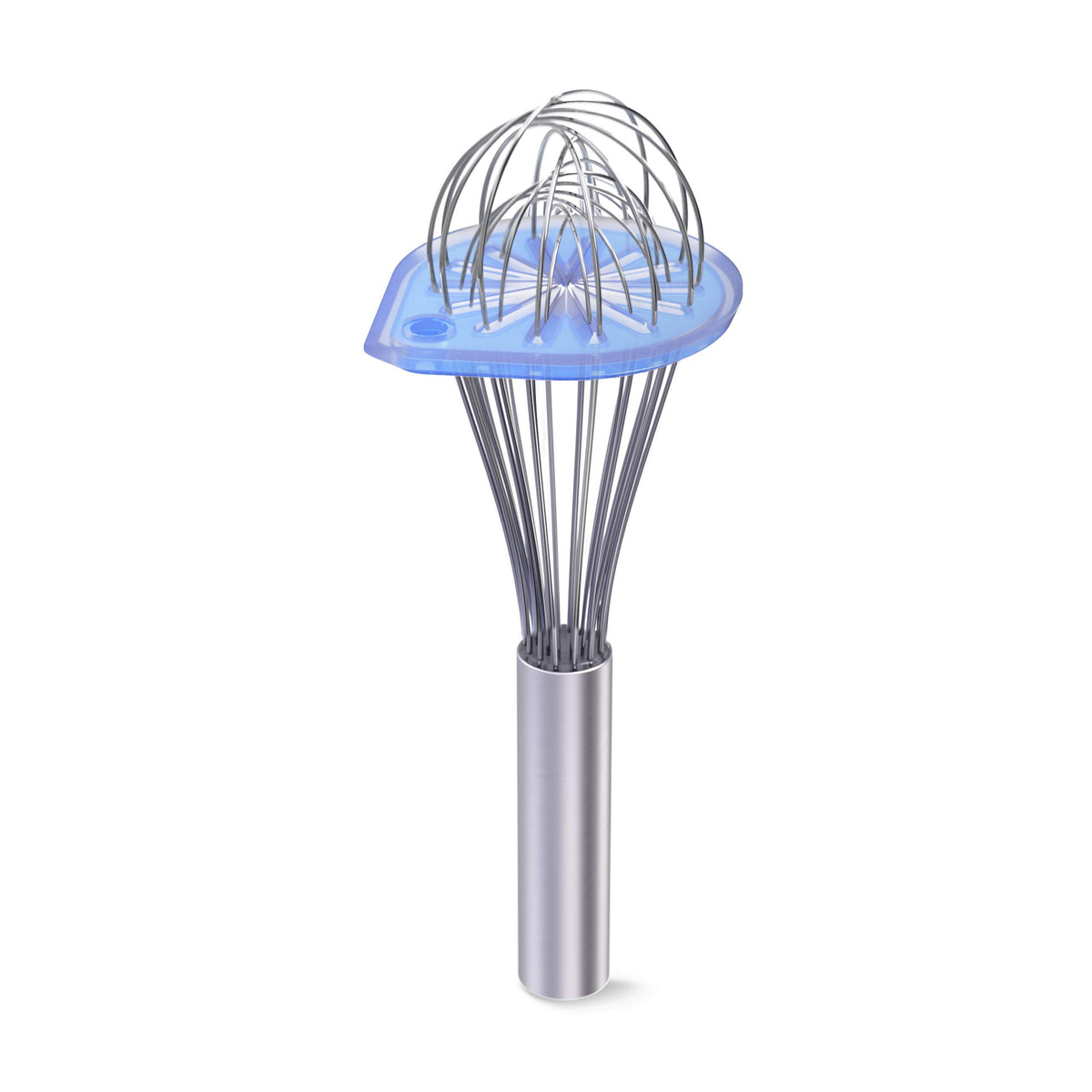 WHISK WIPER glass blue packaging showcases an easy cleanup gadget