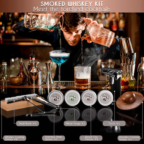 Whiskey Underground smoke top with mesh screen ready for cocktail smoke