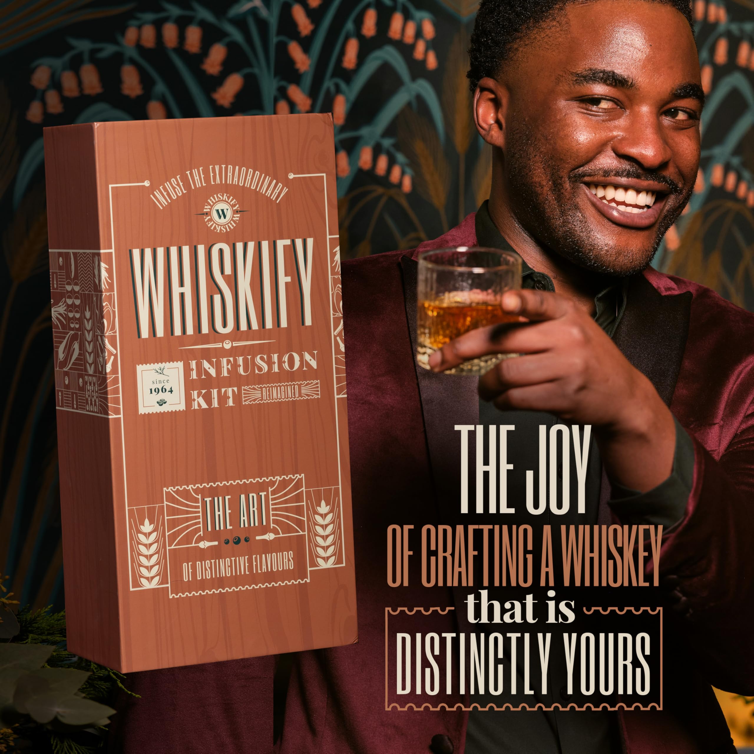 Whiskify cocktail maker in action for at-home experiments.