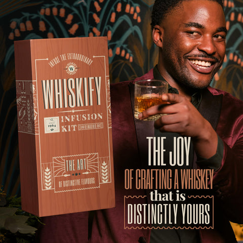Whiskify cocktail maker in action for at-home experiments.