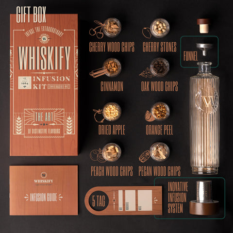 Whiskify whiskey decanter set for elegant serving and sharing.