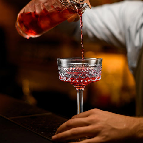 Whisquor versatile coupe glasses for cocktails, espresso, and desserts