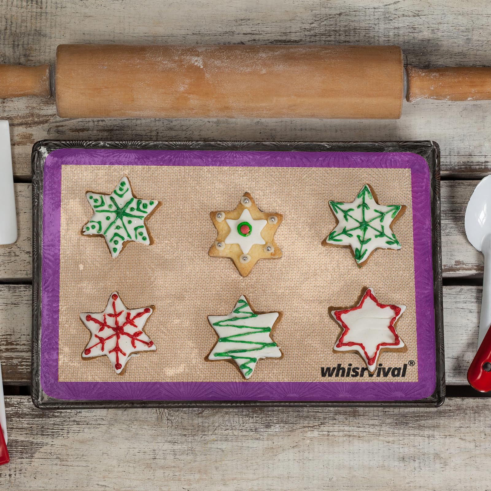 Whisrvival mat ready for dishwasher-friendly cleanup.