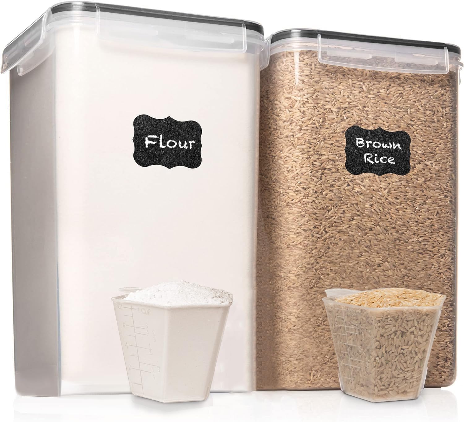 White Feather Supplies 2pc 6.5L container lids closeup showing airtight seal for freshness