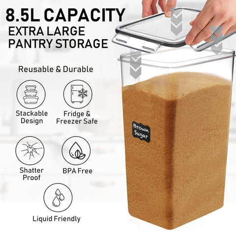 WHITE FEATHER SUPPLIES BPA-free plastic for safe food storage.