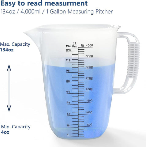 WhiteRhino measuring pitcher side view showing large capacity.