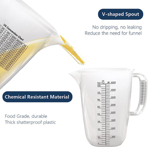 WhiteRhino pitcher thickened handle provides a secure grip during pours.
