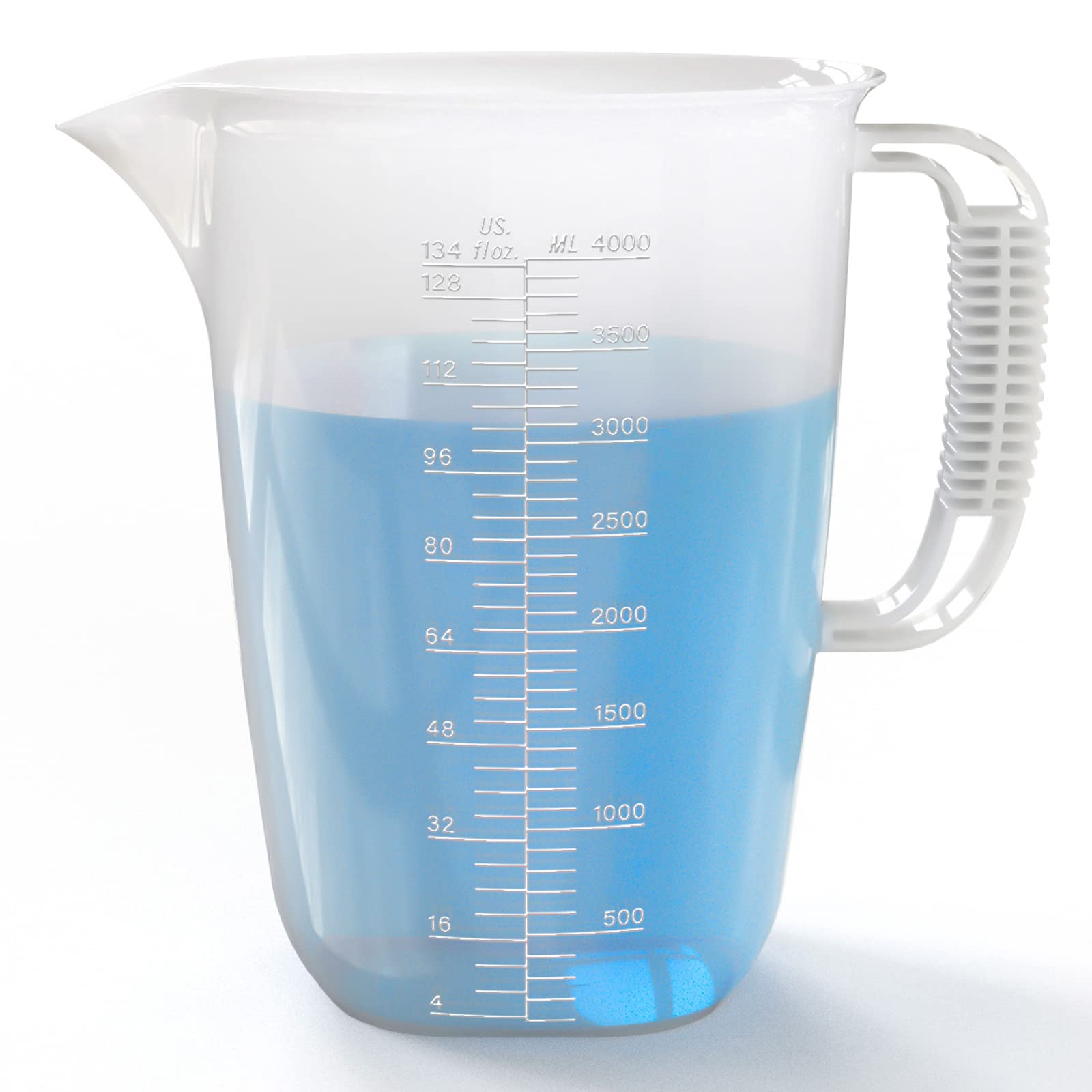 WhiteRhino 1-gallon pitcher with conversion chart for precise pouring