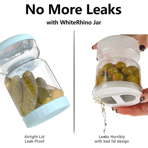 WhiteRhino 1010ml capacity jar stores a generous amount