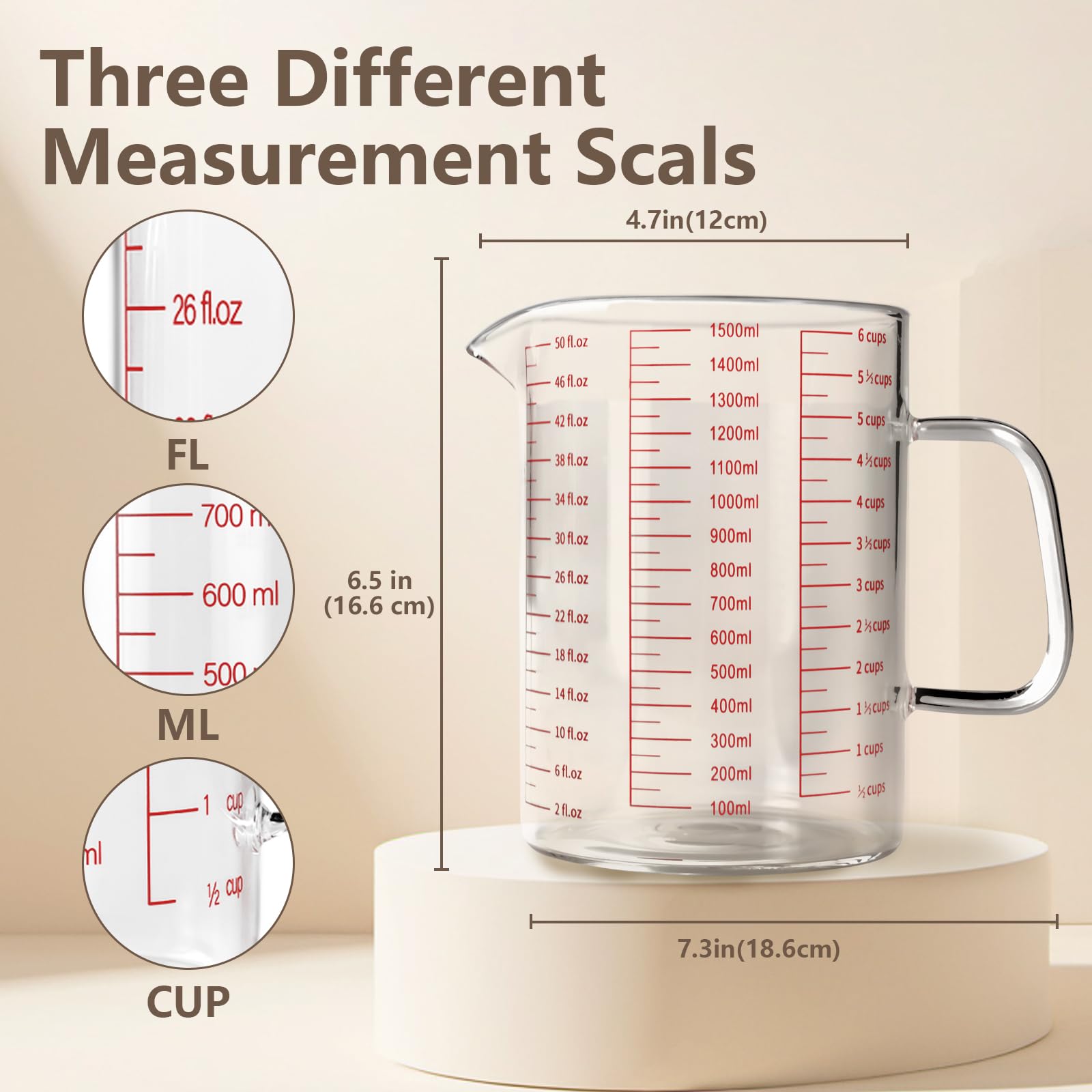 WhiteRhino handle and V-shaped spout enable controlled pouring without spills