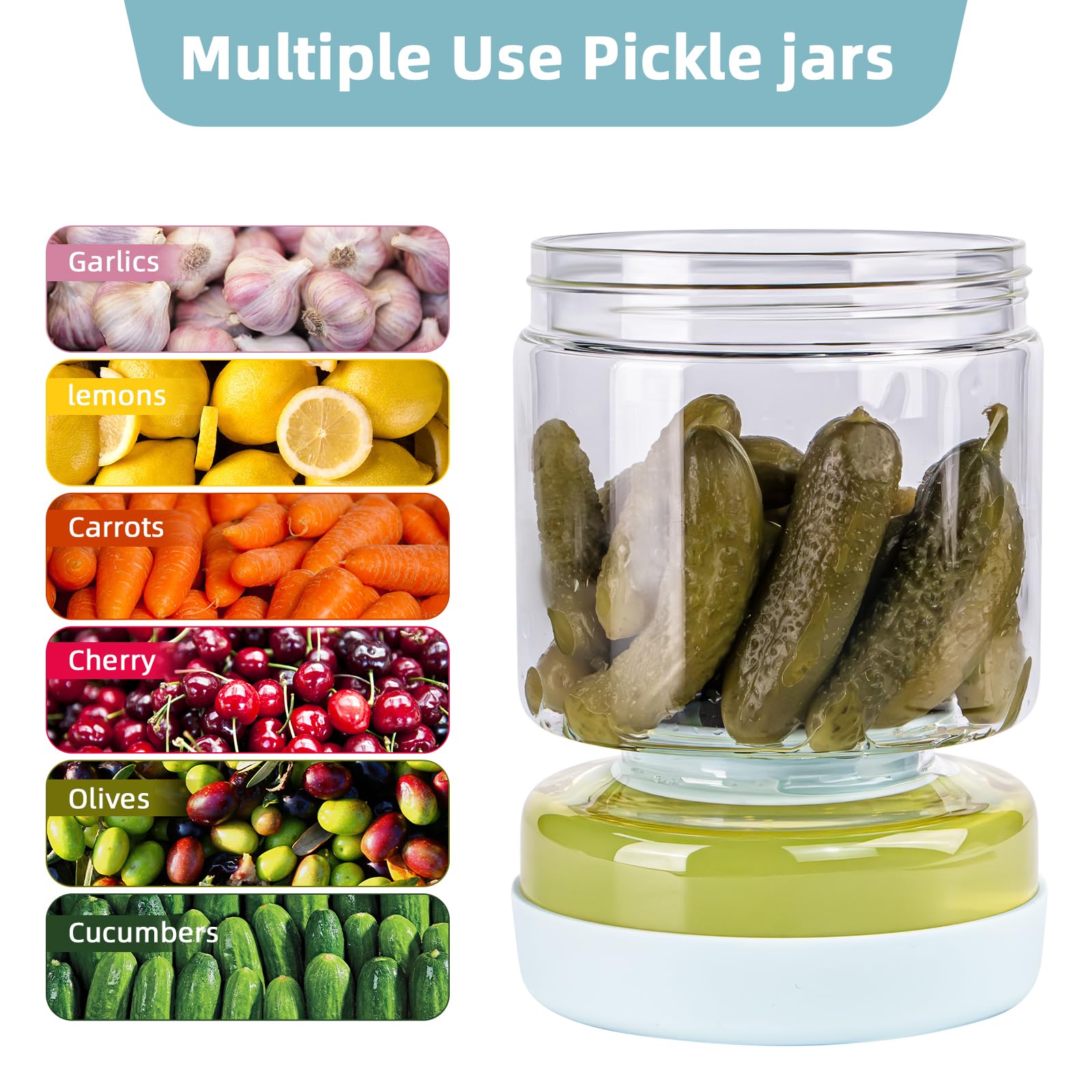 WhiteRhino pickle jar makes a thoughtful kitchen gift idea