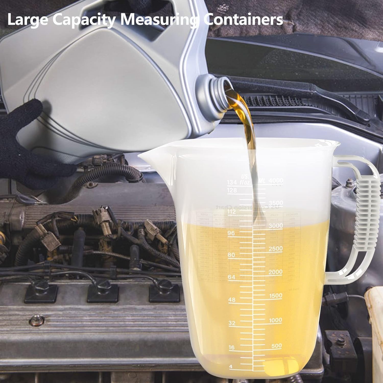 WhiteRhino versatile measuring pitcher for lawn, pool, automotive, and crafts