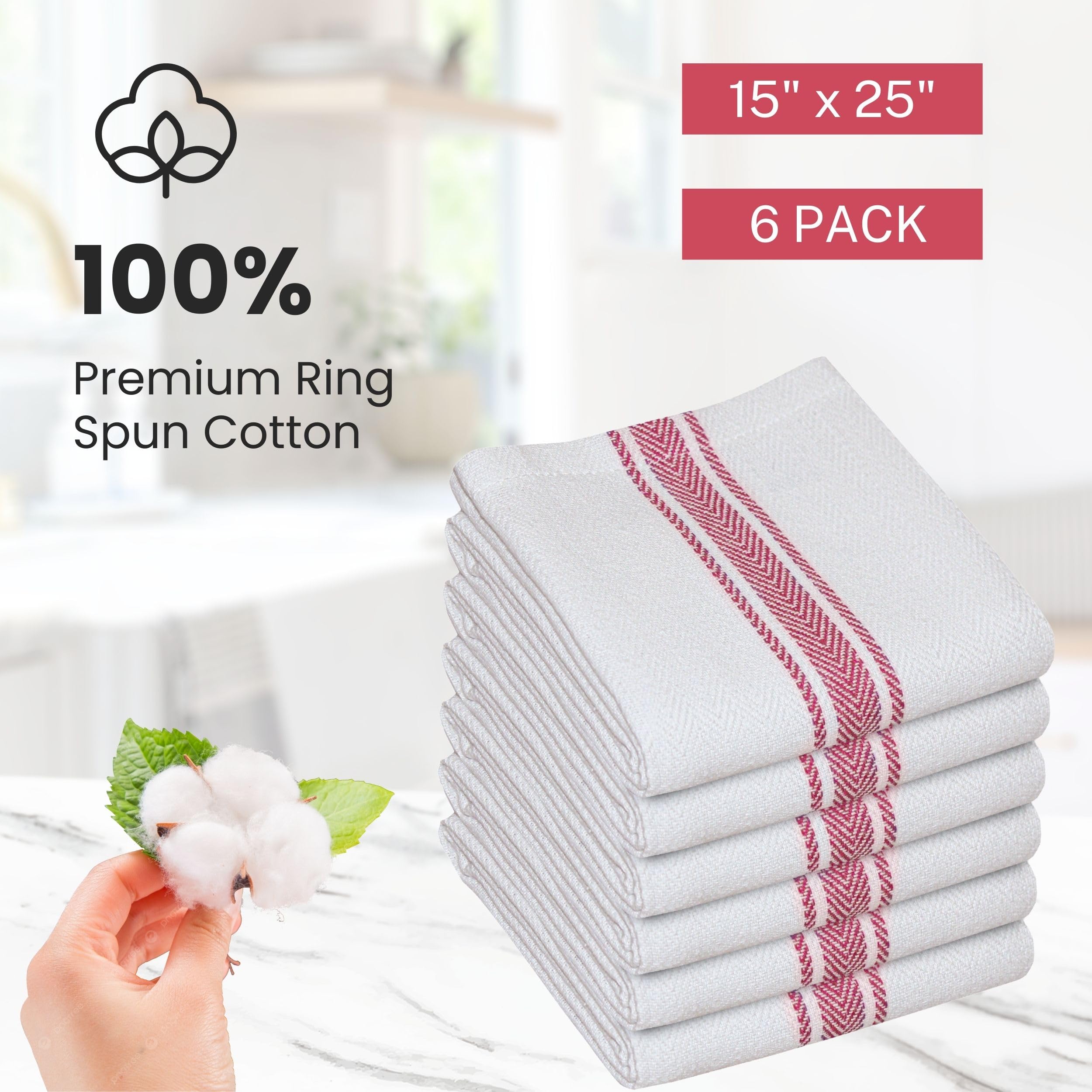 WHITEWRAP towels wipe spills and keep surfaces clean.