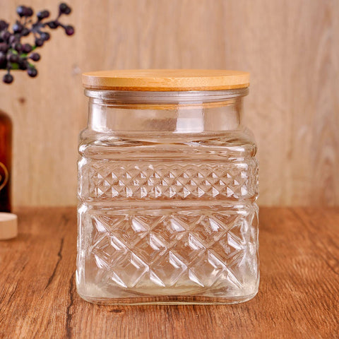 WHJY medium 1400ml jar ideal for tea leaves or bath essentials.