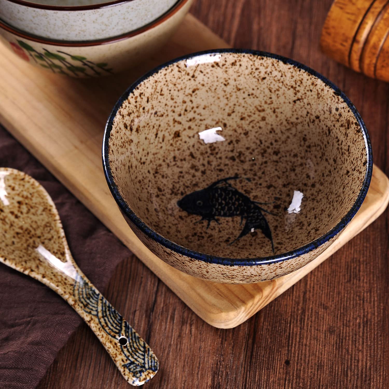 WHJY rice and dessert bowls stacked for compact storage