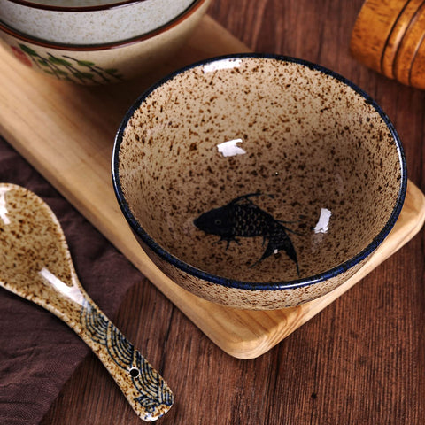 WHJY rice and dessert bowls stacked for compact storage
