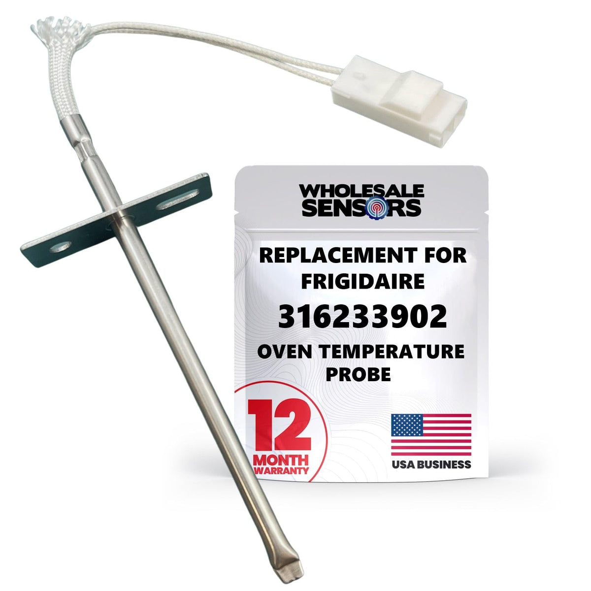 Wholesale Sensors Frigidaire 316233902 oven probe front view for precise readings