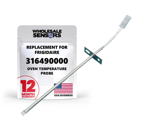 Wholesale Sensors Frigidaire 316490000 oven probe sensor closeup showing precise temperature sensing for reliable baking.