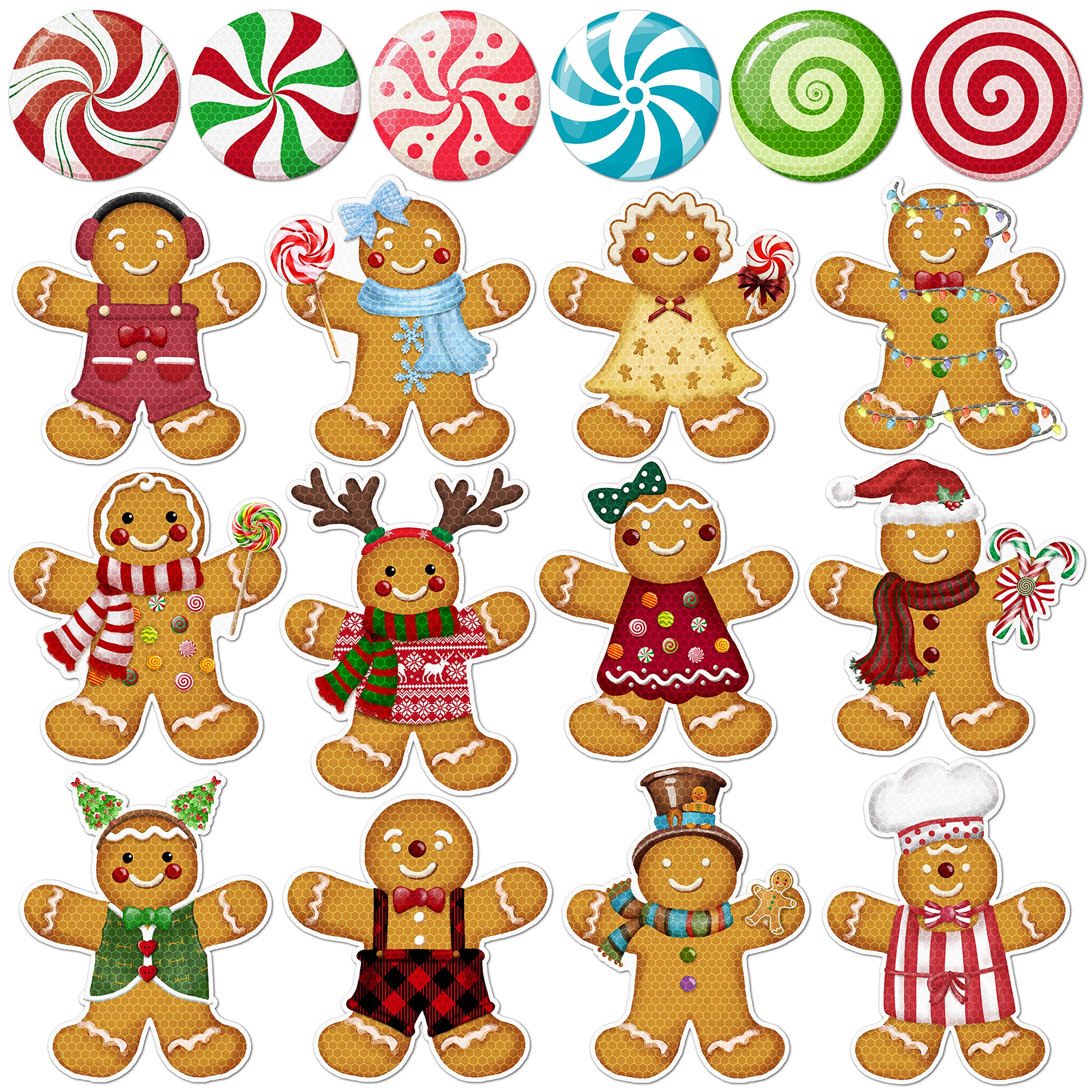 WHYMEO gingerbread magnets pack for festive car decoration.