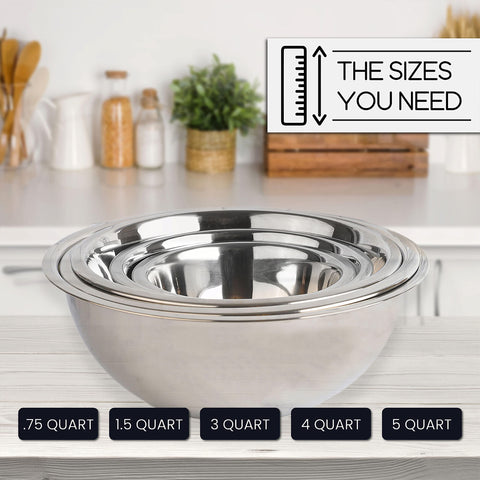 WHYSKO deep bowls great for pancake batter and large portions.