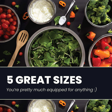 WHYSKO dishwasher-safe stainless bowls for easy cleanup