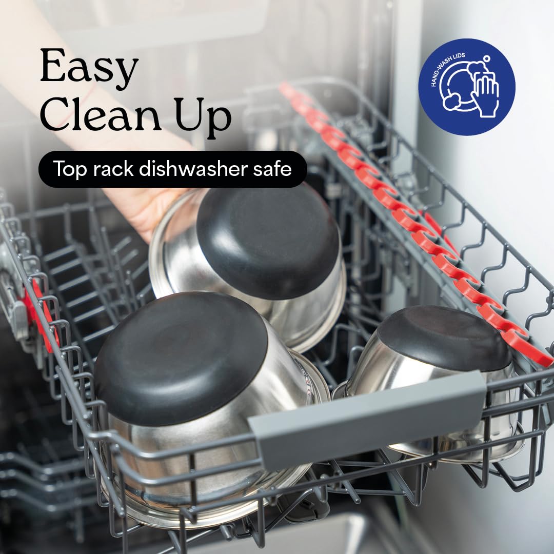 WHYSKO rustproof finish on mixing bowls stays sleek and durable.