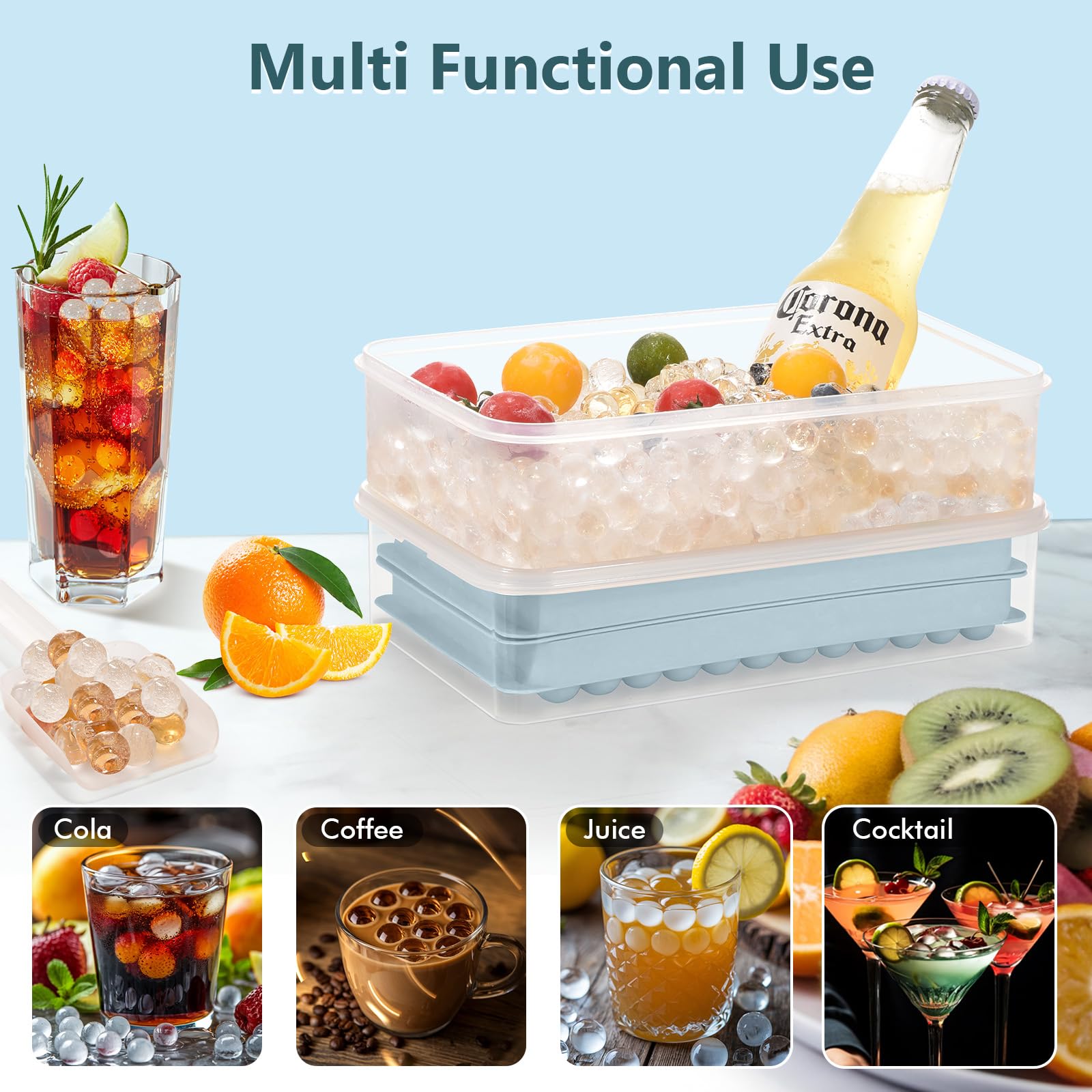 WIBIMEN twist-release ice tray saves time with easy ice release.
