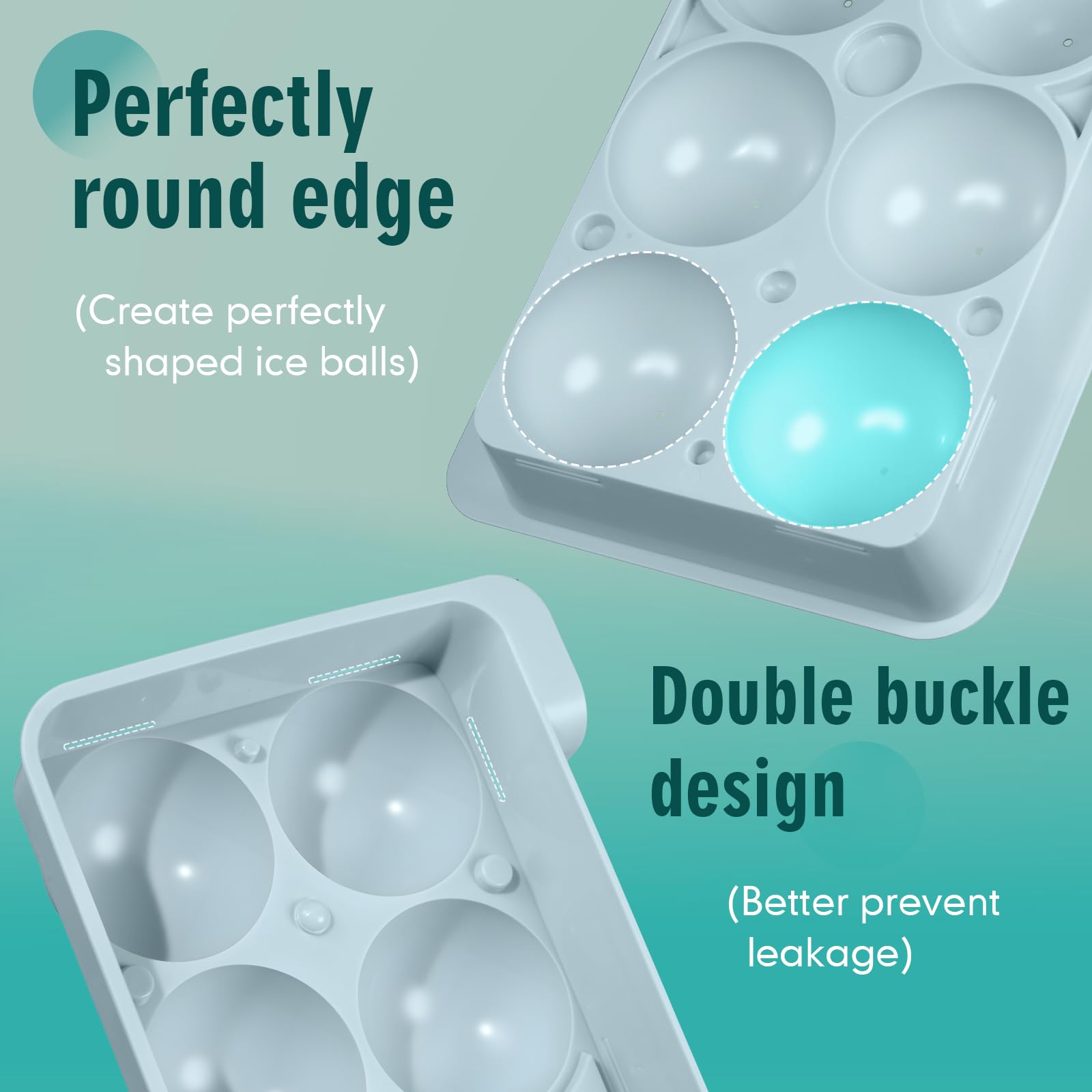Food-grade material ensures safe, odor-free ice.