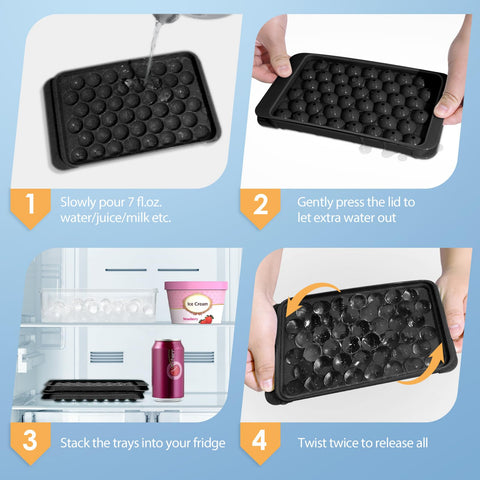 WIBIMEN lid stackable design — keeps freezer organized.