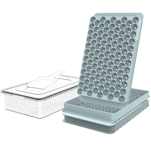 WIBIMEN mini ice trays create fast-chilling round pebble ice for drinks.