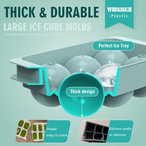 WIBIMEN versatile ice cube mold suitable for whiskey and cocktails