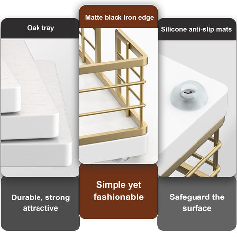 Wican gift-worthy towel holder tray enhances bathroom organization as a thoughtful gift.