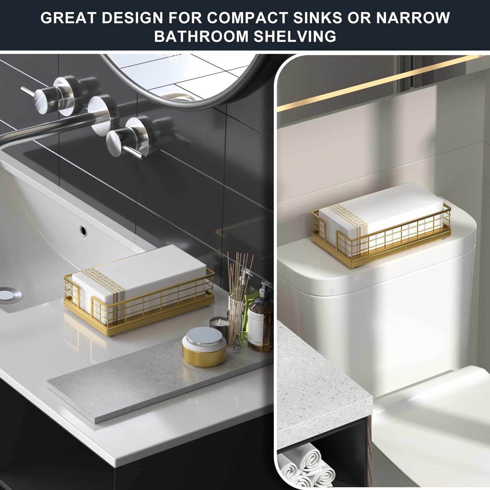 Wican oak and iron napkin holder showcasing elegant contrast for dining tables.