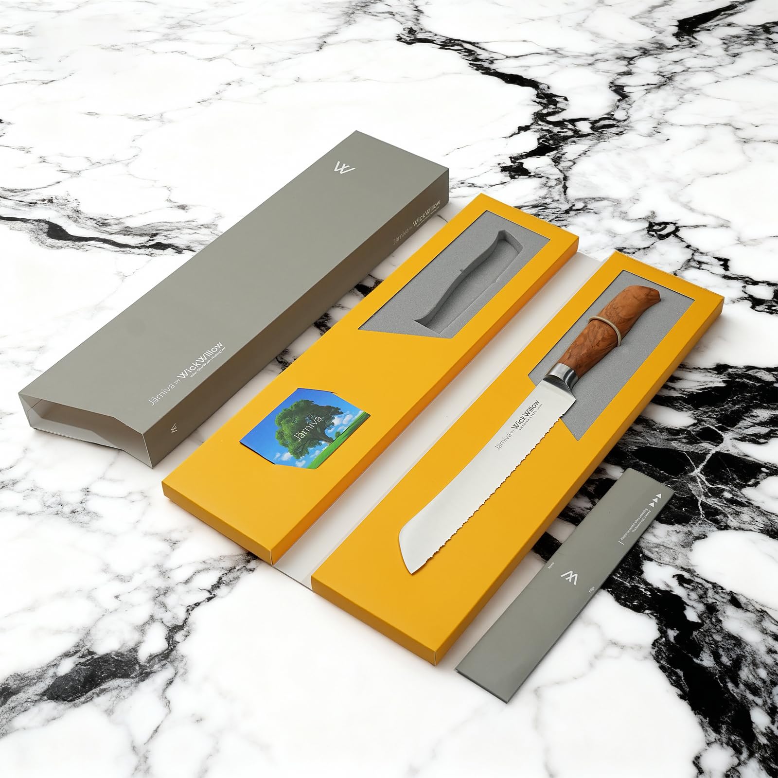 WICKWILLOW multipurpose bread knife for loaves, cakes, and more.