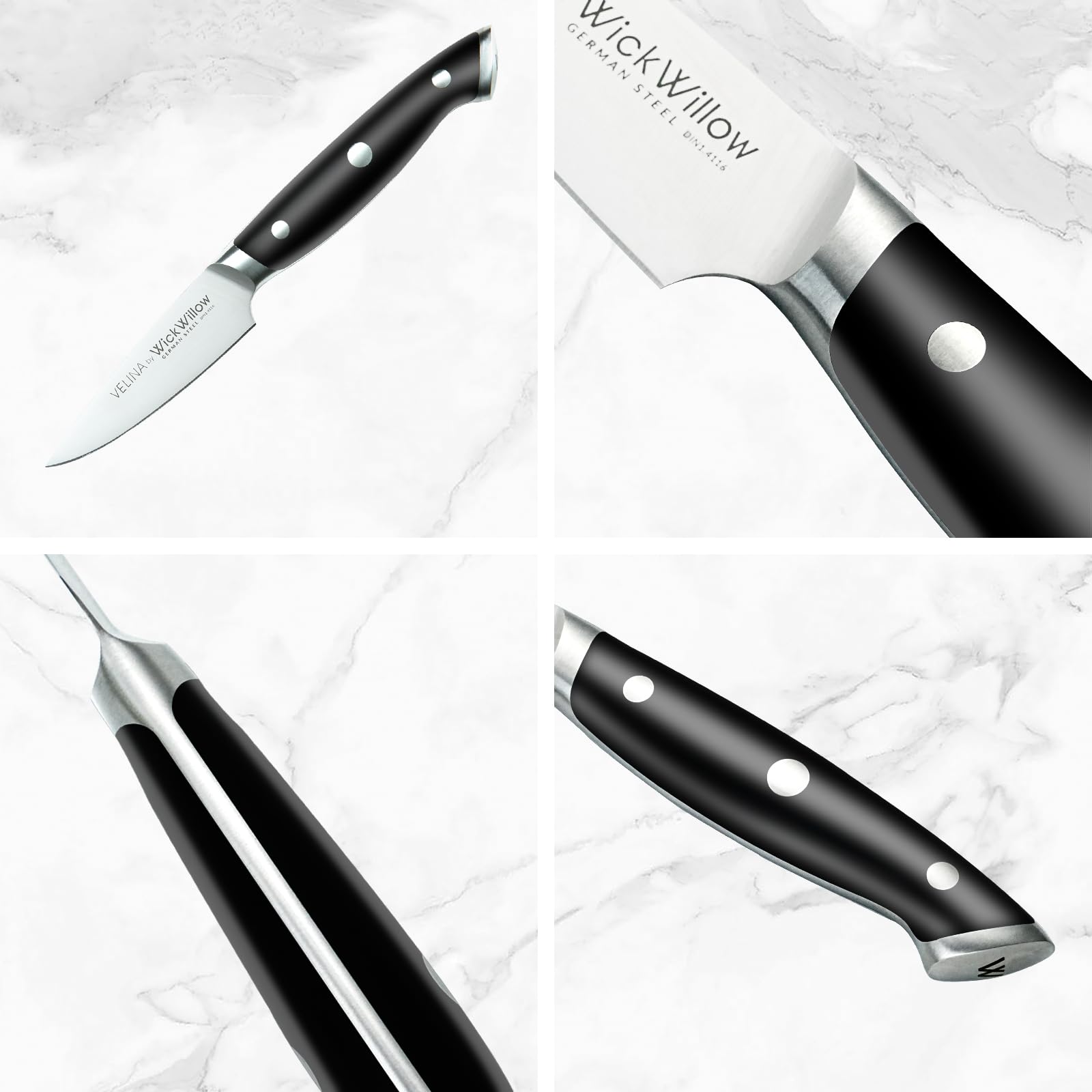 WICKWILLOW razor-sharp edge close-up for clean cuts.
