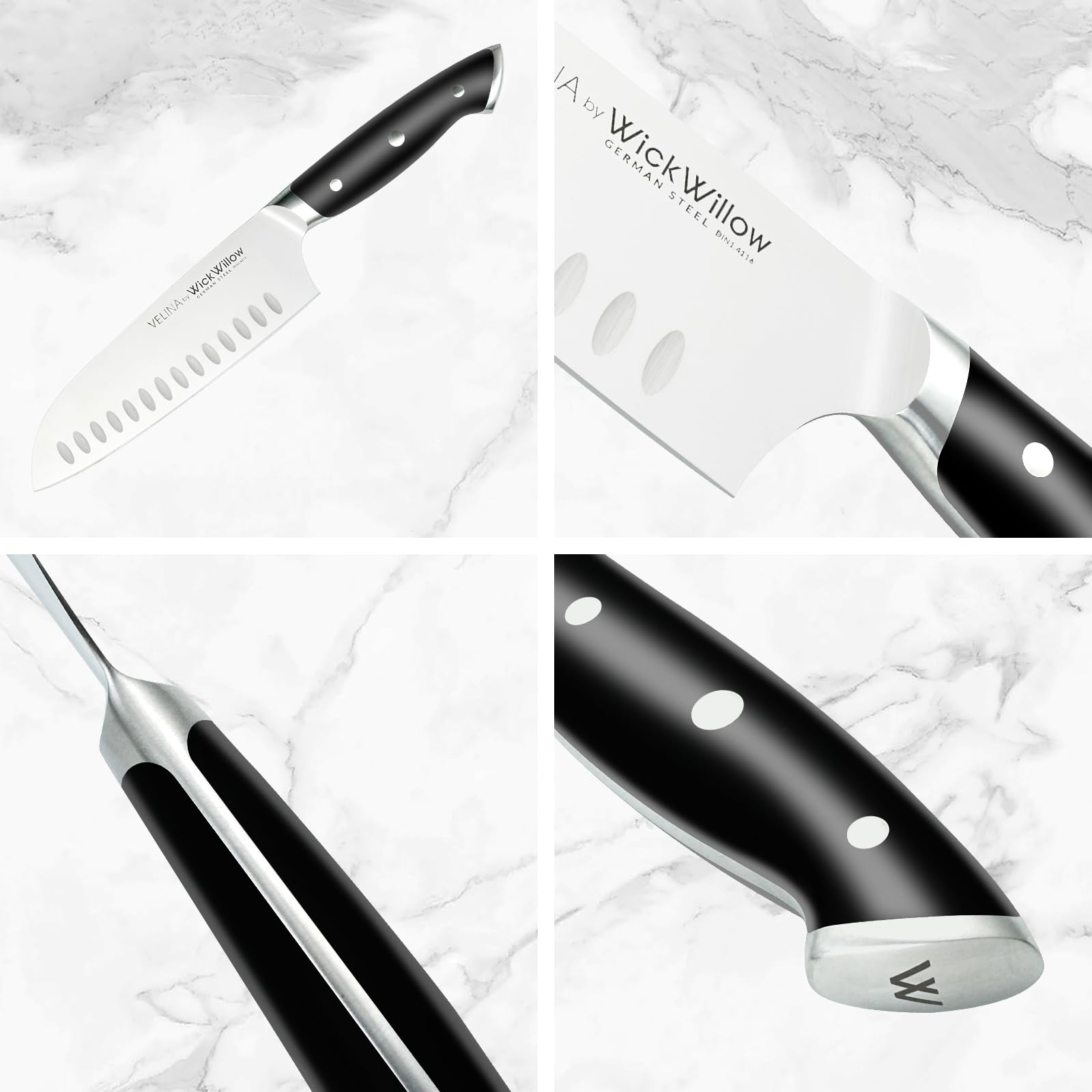 WICKWILLOW rust-resistant German steel supports lasting kitchen performance