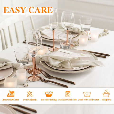 WIGENIUS tablecloth fabric that resists wrinkles and launders easily.