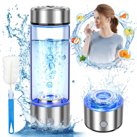 WIYYH 2025 upgrade hydrogen bottle front view for travel hydration.