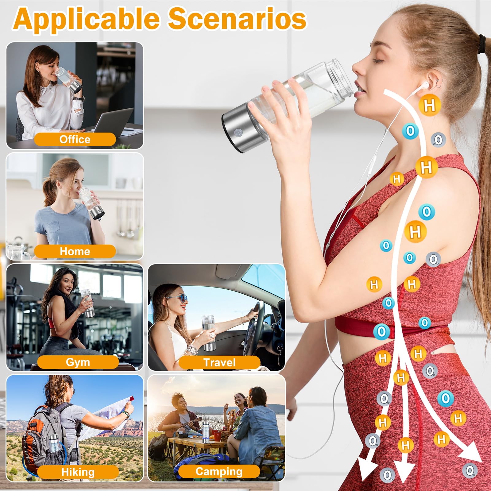 WIYYH hydrogen bottle used in office hydration routines.